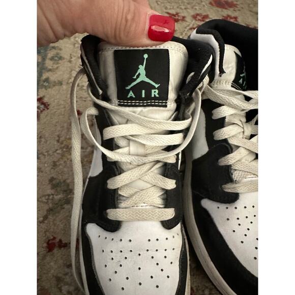 Air Jordan Multicolor 1 Mid Glow Lace Up Sneaker Shoes Size 5 - Picture 6 of 12